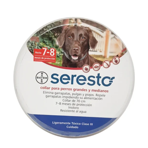 Collar Antiparasitario Seresto 70 cms  para perros grandes y medianos Productos veterinarios Bayer | Envios a toda Guatemala