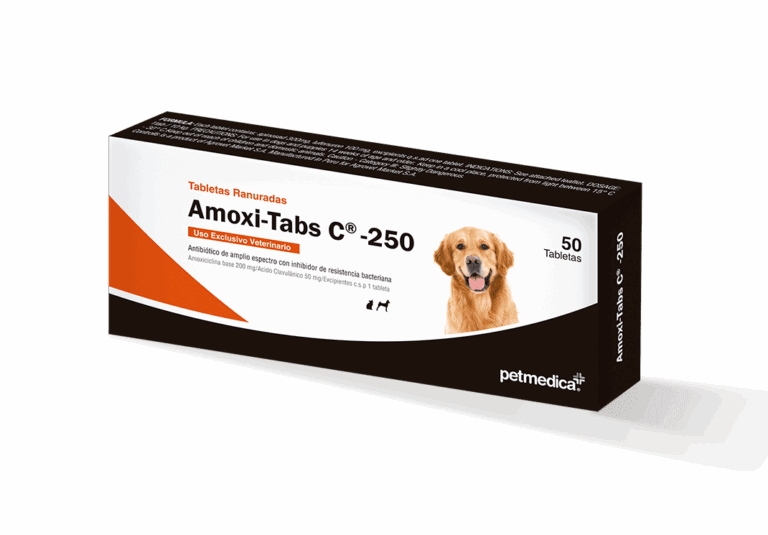 Amoxi-Tabs C-250 | Caja con 50 Tabletas | Antibiotico de Amplio Espectro para Perros y Gatos Productos veterinarios Medicamentos Veterinarios | Envios a toda Guatemala