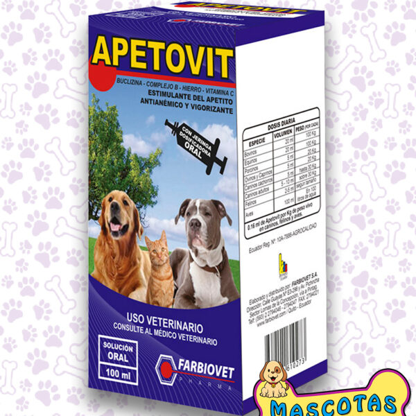 APETOVIT ORAL 100ML Productos veterinarios Bayer | Envios a toda Guatemala