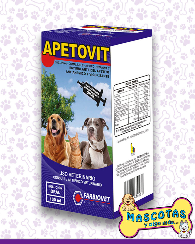 APETOVIT ORAL 100ML Productos veterinarios Bayer | Envios a toda Guatemala