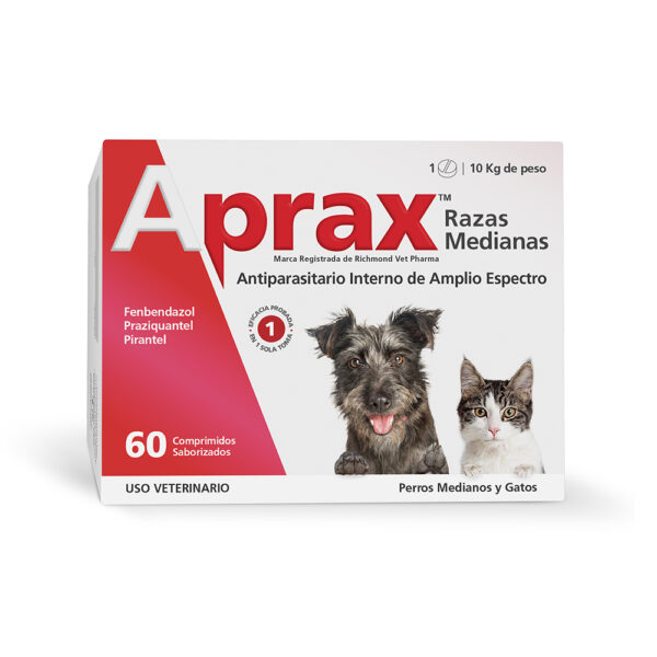 Aprax Razas Grandes caja 60 comprimidos Productos veterinarios Medicamentos Veterinarios | Envios a toda Guatemala