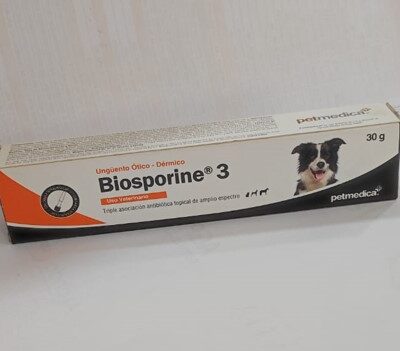 Biosporine 3 | Crema Antibiotica de 30 g para Uso Veterinario Productos veterinarios Medicamentos Veterinarios | Envios a toda Guatemala