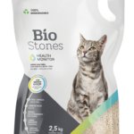 BIO STONES HEALTH MONITOR hecho principalmente de tofu y con nuestras exclusivas particulas para prueba de pH 5 5 libras Productos veterinarios Arena para gatos | Envios a toda Guatemala
