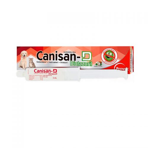 Canisan D - Desparasitante Diclazuril Suspensión oral 5 ml Productos veterinarios Provet | Envios a toda Guatemala