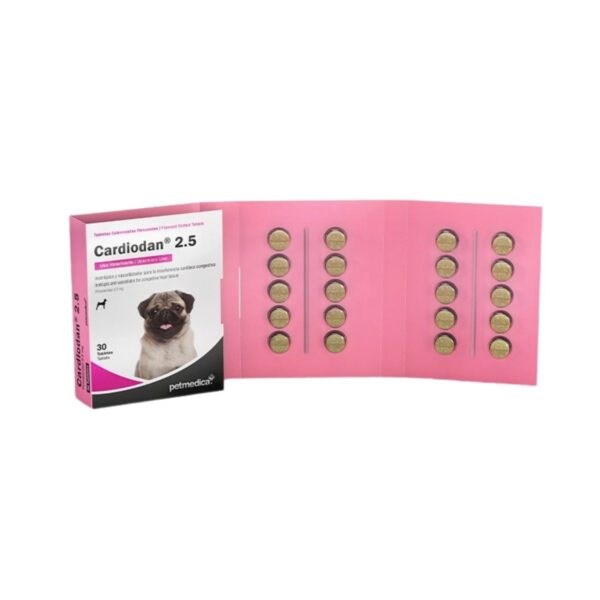 CARDIODAN 2.5  - CAJA 30 TAB Productos veterinarios Agrovet Market | Envios a toda Guatemala