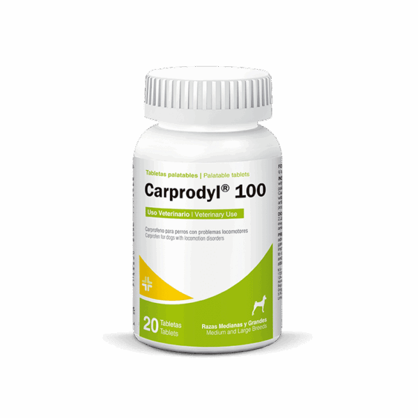 Carprodyl 100 | Tabletas para Uso Veterinario | Anti-inflamatorio y Analgesico Productos veterinarios Medicamentos Veterinarios | Envios a toda Guatemala