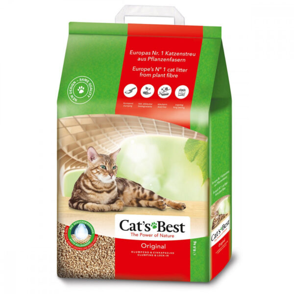 Cats Best Original 17,20  Kilos - Arena ecologica para gatos Productos veterinarios Arena para gatos | Envios a toda Guatemala