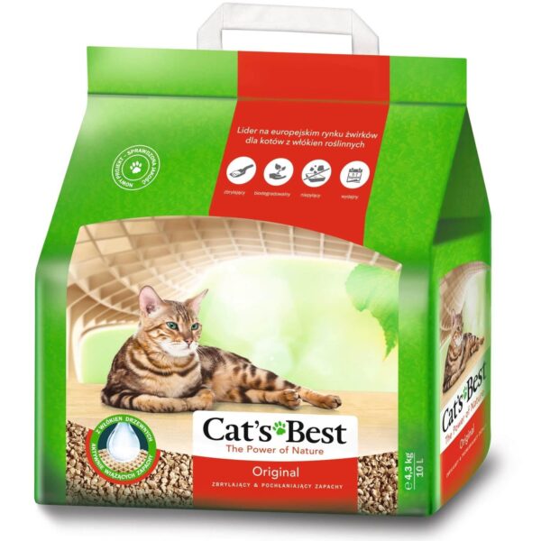 Cats Best Original 2,10 Kilos - Arena ecologica para gatos Productos veterinarios Arena para gatos | Envios a toda Guatemala