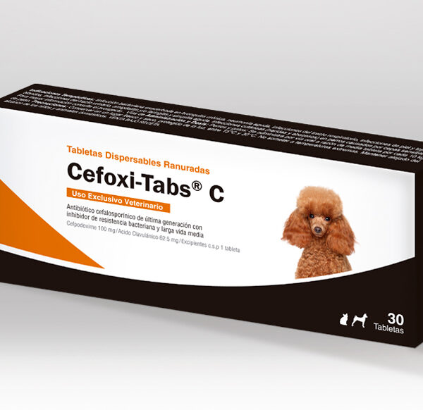 Cefoxi-Tabs C | Caja con 30 Tabletas | Antibiotico de Cefalexina para Perros y Gatos Productos veterinarios Medicamentos Veterinarios | Envios a toda Guatemala