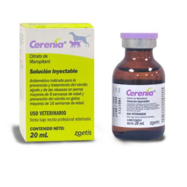Cerenia Inyectable 10 mg/ml | Antiemético para Perros y Gatos | Vómitos y Náuseas | Zoetis Productos veterinarios Zoetis Veterinaria | Envios a toda Guatemala