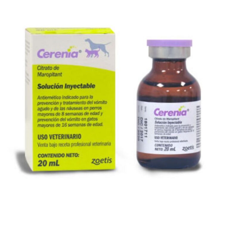 Cerenia Inyectable 10 mg/ml | Antiemético para Perros y Gatos | Vómitos y Náuseas | Zoetis Productos veterinarios Zoetis Veterinaria | Envios a toda Guatemala
