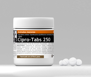 CIPRO-TABS 250 - FRASCO CON 30 TABLETAS Productos veterinarios Medicamentos Veterinarios | Envios a toda Guatemala