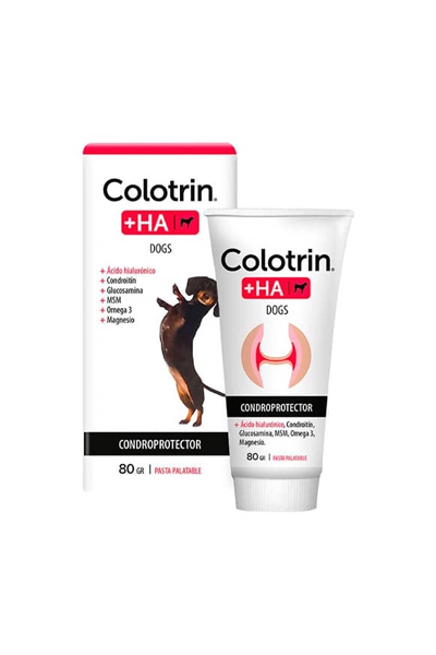 Colotrin +HA 80 g   Apoyo Articular con Acido Hialuronico para Perros y Gatos Productos veterinarios John Martin | Envios a toda Guatemala