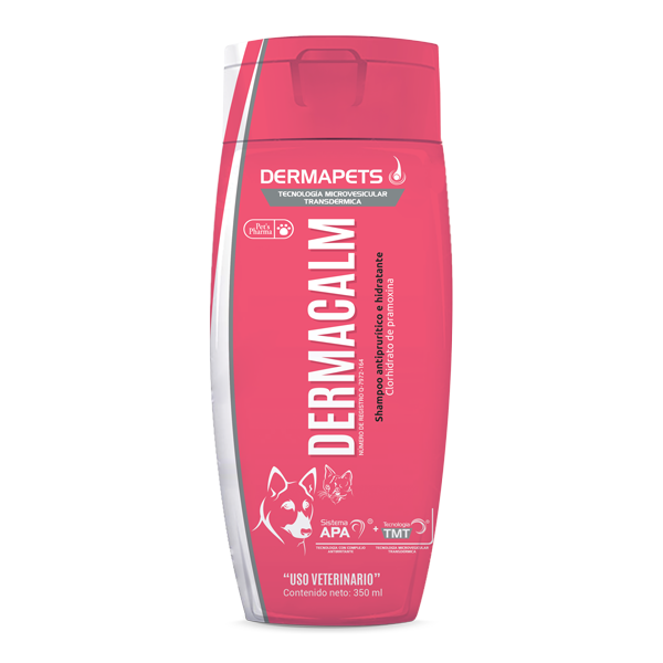 Dermacalm Shampoo para prurito y dermatitis atopica Productos veterinarios Pets Pharma | Envios a toda Guatemala