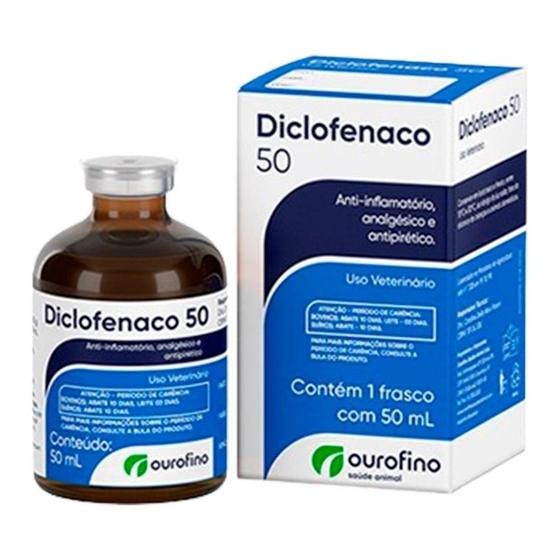 Diclofenaco 50 | Antiinflamatorio Inyectable 50 ml | Ourofino Productos veterinarios Ourofino | Envios a toda Guatemala