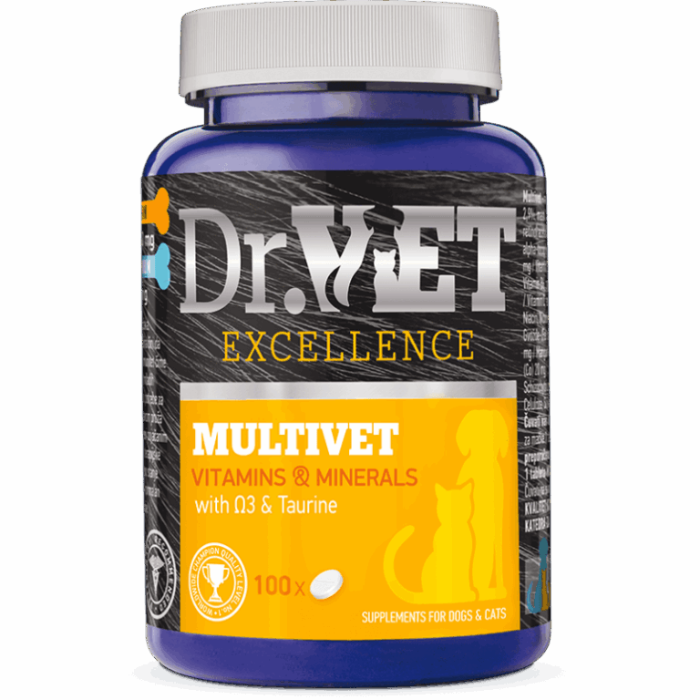 MULTIVET 100 tabletas Suplemento para perros y gatos Productos veterinarios Dr VET | Envios a toda Guatemala