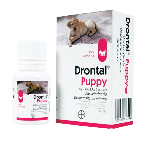 DRONTAL PUPPY 20ML Productos veterinarios Bayer | Envios a toda Guatemala