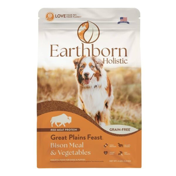 Earthborn Great Plains Bisonte 4 lbs | Concentrado Premium para Perros en Guatemala Productos veterinarios Earthborn | Envios a toda Guatemala