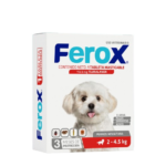 Ferox Fluralaner Tableta Masticable Antipulgas, Garrapatas y acaros Masticable Para Perros 2-4.5kg Productos veterinarios Ferox | Envios a toda Guatemala