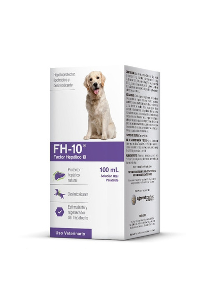 FH-10 Factor Hepatico 10 | Gotero de 100 ml | Suplemento para Salud Hepatica Veterinaria Productos veterinarios Agrovet Market | Envios a toda Guatemala