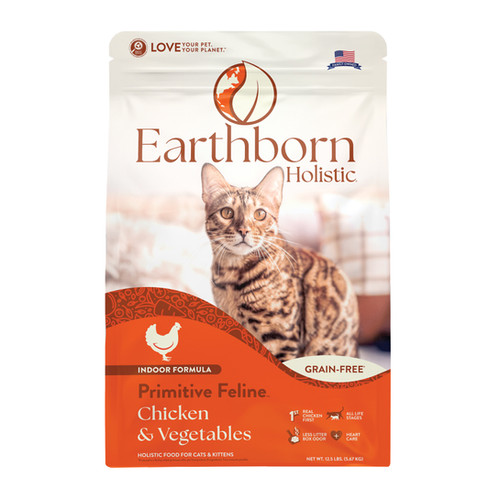 Earthborn Gato Primitive Feline Pollo 12.5 lbs | Alimento Premium para Gatos en Guatemala Productos veterinarios Earthborn | Envios a toda Guatemala