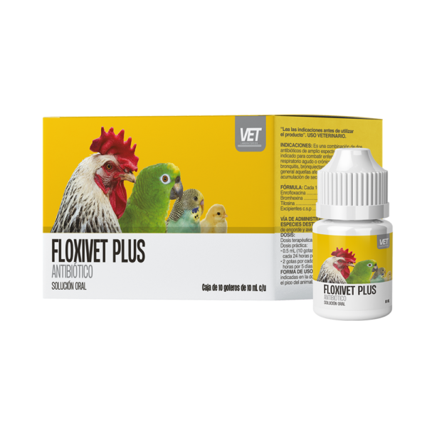 Floxivet Plus Gotero tratamiento 
de enfermedades respiratorias agudas Productos veterinarios VET | Envios a toda Guatemala