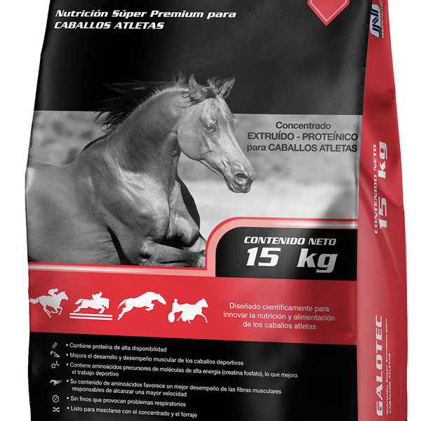 Galotec Alto Rendimiento 15 kg Concentrado Nutritivo para Caballos Potencia y Resistencia Optima Productos veterinarios Galope | Envios a toda Guatemala