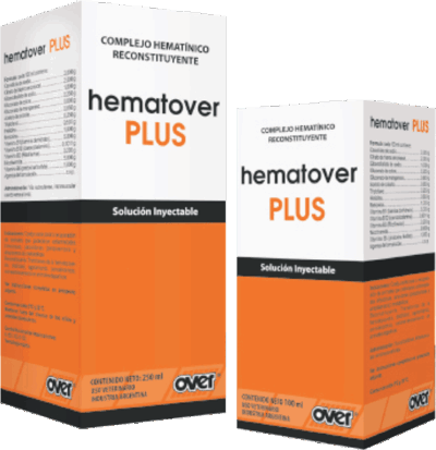 Hematover Plus 10 ml Suplemento vitaminico y mineral inyectable Productos veterinarios Over | Envios a toda Guatemala