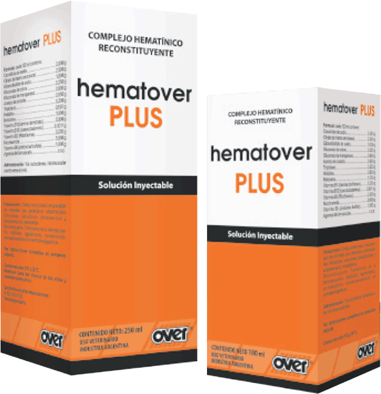 Hematover Plus 10 ml Suplemento vitaminico y mineral inyectable Productos veterinarios Over | Envios a toda Guatemala