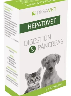 Hepatovet Digavet | Suplemento para el Hígado y Páncreas – Mejora la Digestión en Perros y Gatos Productos veterinarios Digavet | Envios a toda Guatemala