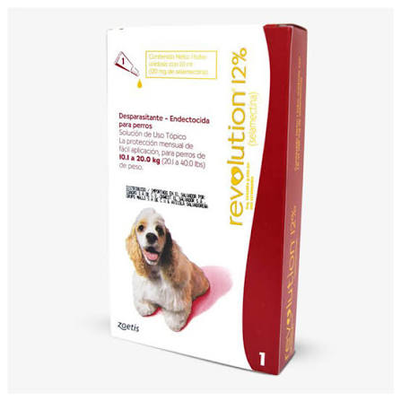 Revolution Rojo para Perros 22–44 lb | Control de Pulgas, Ácaros y Parásitos Internos Productos veterinarios Zoetis Veterinaria | Envios a toda Guatemala