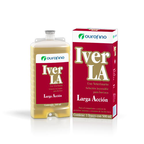 Iver LA 500 ml | Ivermectina de Accion Prolongada para Ganado | Ourofino Productos veterinarios Ourofino | Envios a toda Guatemala