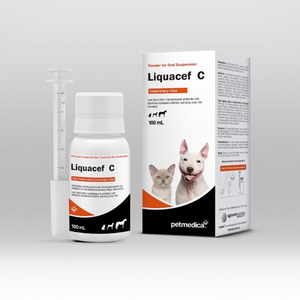 Liquacef-C | Frasco de 100 ml | Antibiotico Inyectable de Ceftriaxona y Dexametasona para Uso Veterinario Productos veterinarios Medicamentos Veterinarios | Envios a toda Guatemala