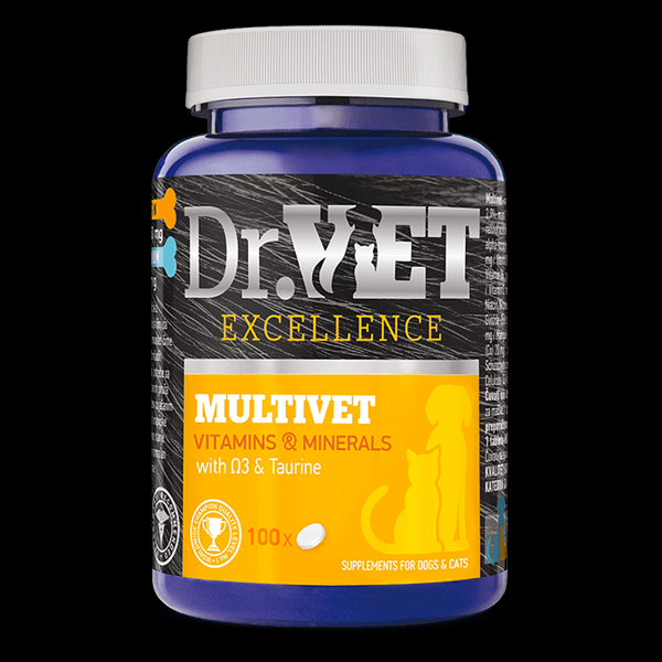 MULTIVET 500 unidades Suplemento para perros y gatos Productos veterinarios Dr VET | Envios a toda Guatemala