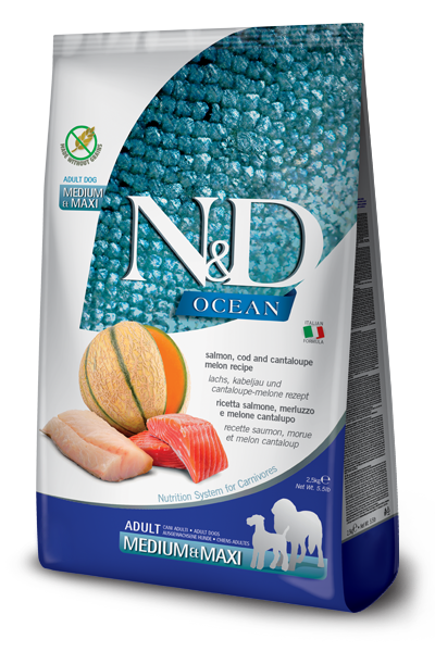 NyD OCEAN CANINE ADULT MEDIUM MAXI SALMAO 2,5KG Productos veterinarios Alimentos | Envios a toda Guatemala