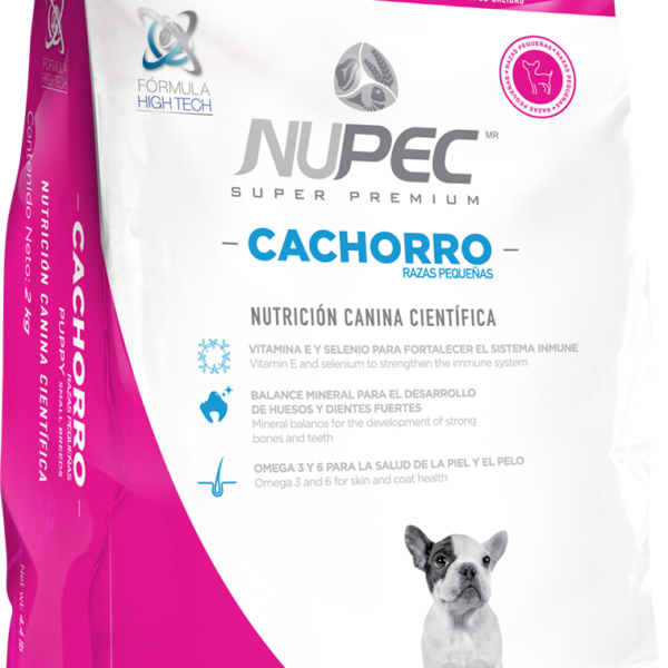 Nupec Cachorro Raza Pequeña 2 kg | Alimento Premium para Cachorros de Razas Pequeñas Productos veterinarios Alimentos | Envios a toda Guatemala
