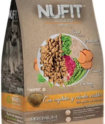 Nupec Nufit Adulto 25 kg | Nutricion Balanceada para Perros Adultos Grandes Productos veterinarios Nufit | Envios a toda Guatemala