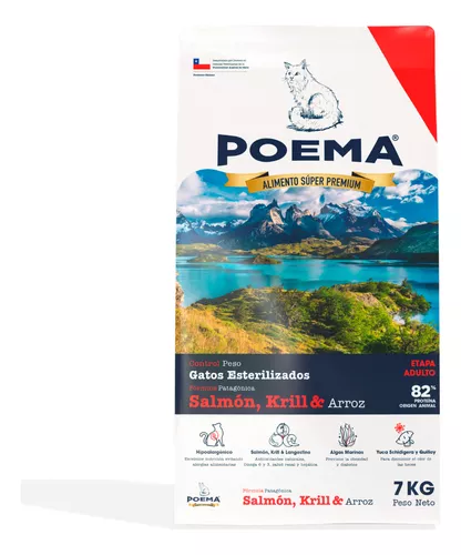 Alimento Premium Poema Gato Control de Peso | Alimento para Gatos Adultos 7 kilos Productos veterinarios Alimentos para gatos | Envios a toda Guatemala