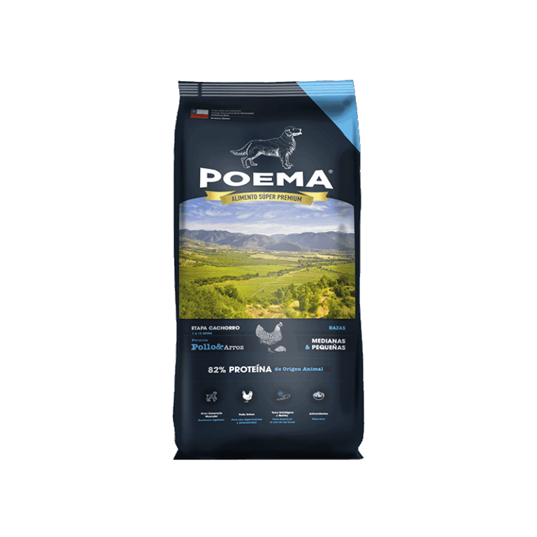 Alimento Premium Poema Puppy Pollo | Concentrado para Cachorros 3 kg Productos veterinarios Alimentos para perro | Envios a toda Guatemala