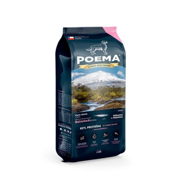 Alimento Premium Poema Senior Salmon | Alimento para Perros Adultos Mayores 3kilos Productos veterinarios Alimentos para perro | Envios a toda Guatemala