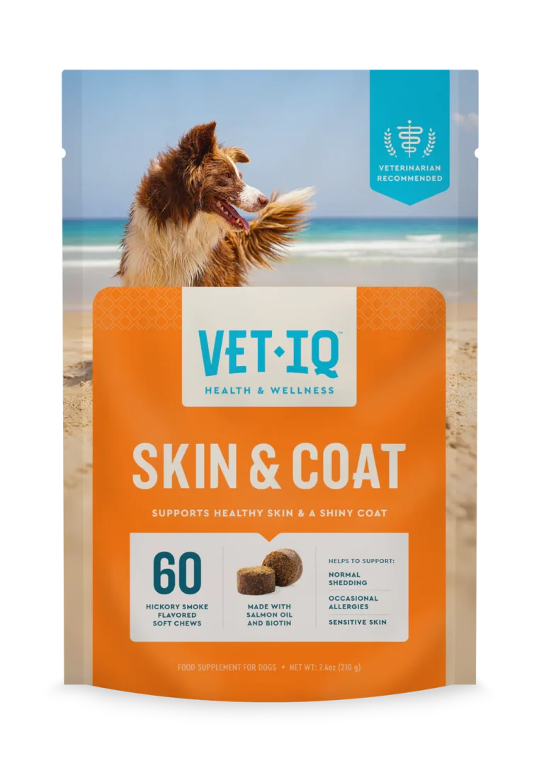 VET IQ Skin y Coat 60 tabletas Suplemento Multivitaminico para perros Productos veterinarios Vet IQ | Envios a toda Guatemala
