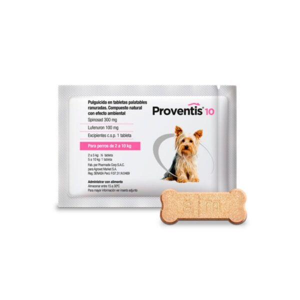 Proventis 10 | Antiparasitario Externo para Perros de 10 a 20 kg | Caja con 1 Pipeta Productos veterinarios Agrovet Market | Envios a toda Guatemala
