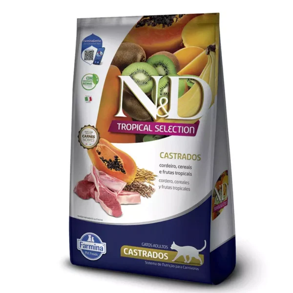 NyD TROPICAL SELECTION Gato CORDEIRO Adulto castrado7.5KG Productos veterinarios Alimentos para gatos | Envios a toda Guatemala