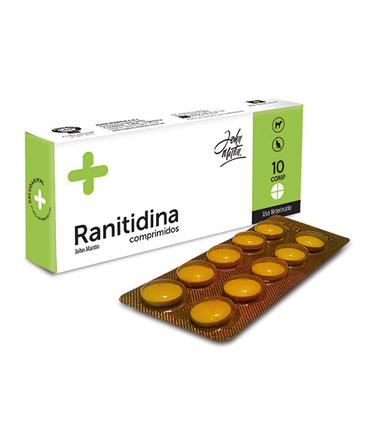 Ranitidina John Martin 10 Comprimidos   Tratamiento para Acidez y Gastritis Productos veterinarios John Martin | Envios a toda Guatemala