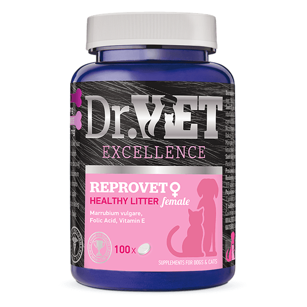 REPROVET FEMALE 500 unidades Suplemento para perros y gatos Productos veterinarios Dr VET | Envios a toda Guatemala