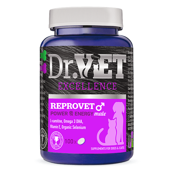 REPROVET MALE 100 tabletas Suplemento para perros y gatos Productos veterinarios Dr VET | Envios a toda Guatemala