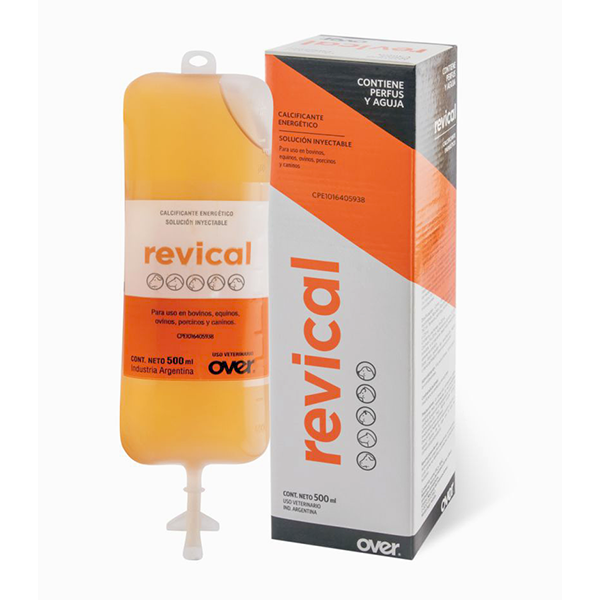 Revical 500 ml Suplemento de calcio y fosforo inyectable Productos veterinarios Over | Envios a toda Guatemala