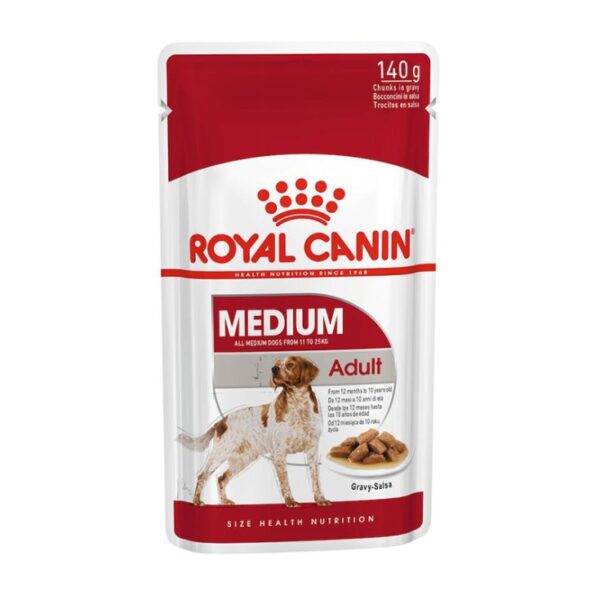 SHN WET MEDIUM ADULT 140G Concentrado para perros Productos veterinarios Royal Canin | Envios a toda Guatemala