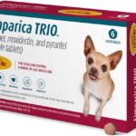 Simparica Trio 3 mg Gold – Control de Pulgas, Garrapatas y Parásitos | 3 Tabletas Productos veterinarios Zoetis | Envios a toda Guatemala