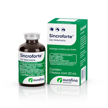 Sincroforte 20 ml | Analogo de GnRH de Alta Potencia | Ourofino Productos veterinarios Ourofino | Envios a toda Guatemala